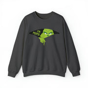 "Ew. People" Oversized Grinch Holiday Sweatshirt