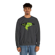 "Ew. People" Oversized Grinch Holiday Sweatshirt