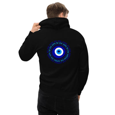 No Bad Vibes Evil Eye Back Print Unisex Hoodie