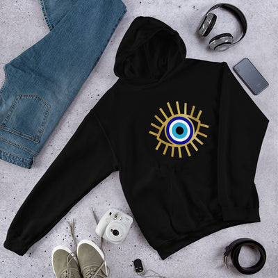 Evil Eye with Lashes Good Vibes Unisex Hoodie